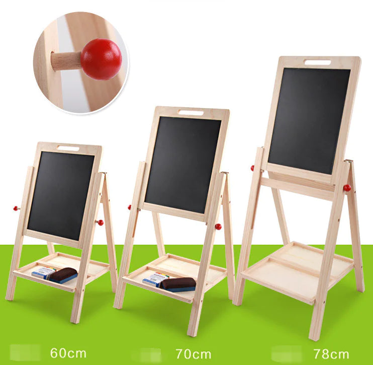 Adjustable wooden Dual-Sided Writing Board for Kids
