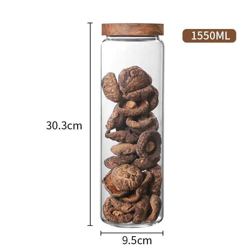 Glass Storage Jar with Airtight Seal