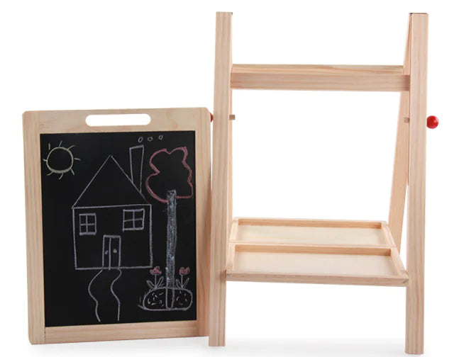 Adjustable wooden Dual-Sided Writing Board for Kids