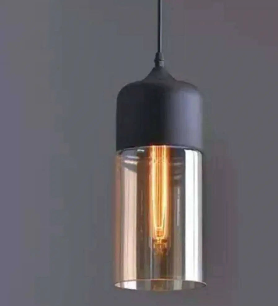Nordic Industrial Style Glass Pendant LED Light Fixture