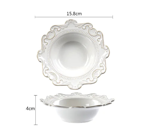 Creative Baroque European Tableware Set