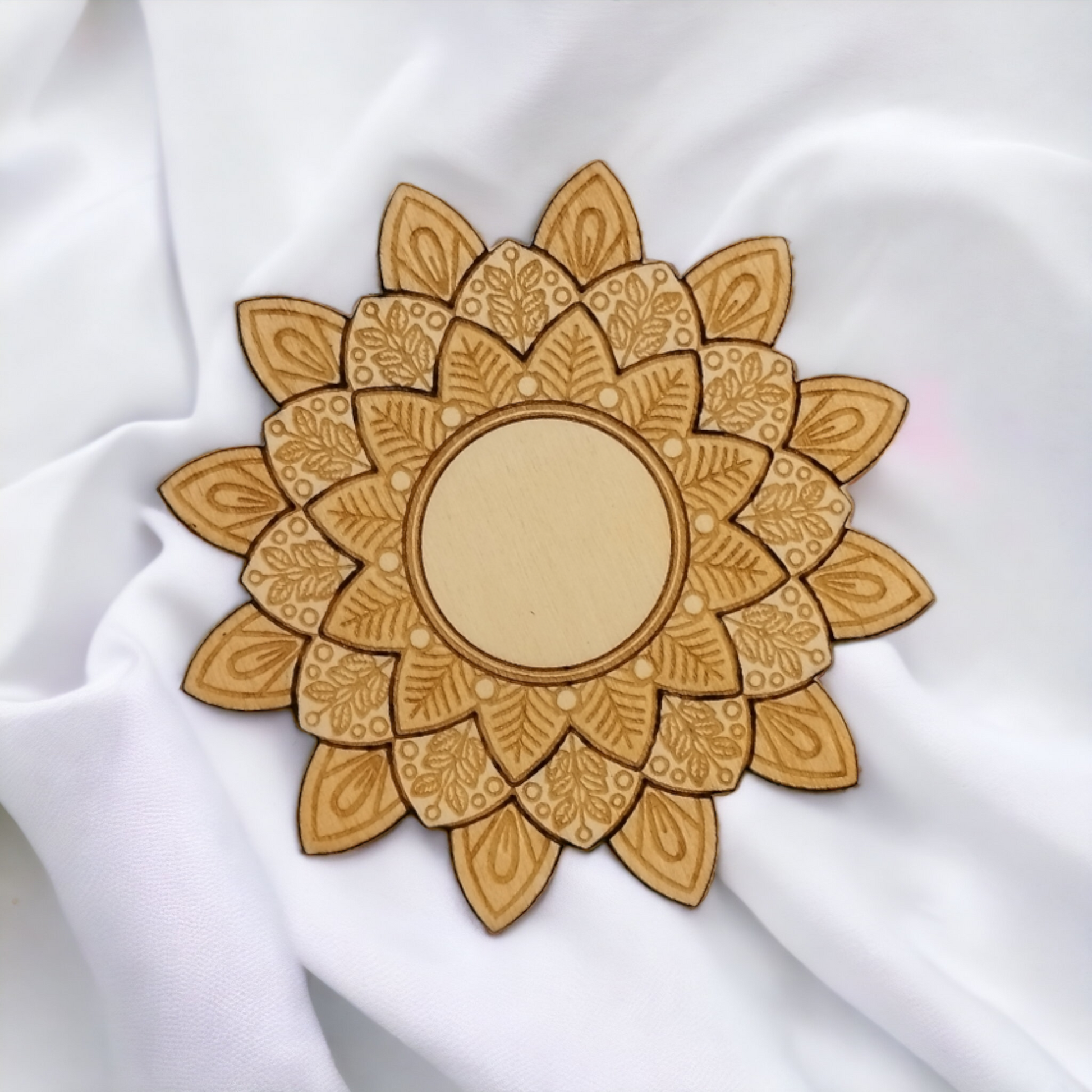 Set of 4 Mandala Wooden Coasters-2