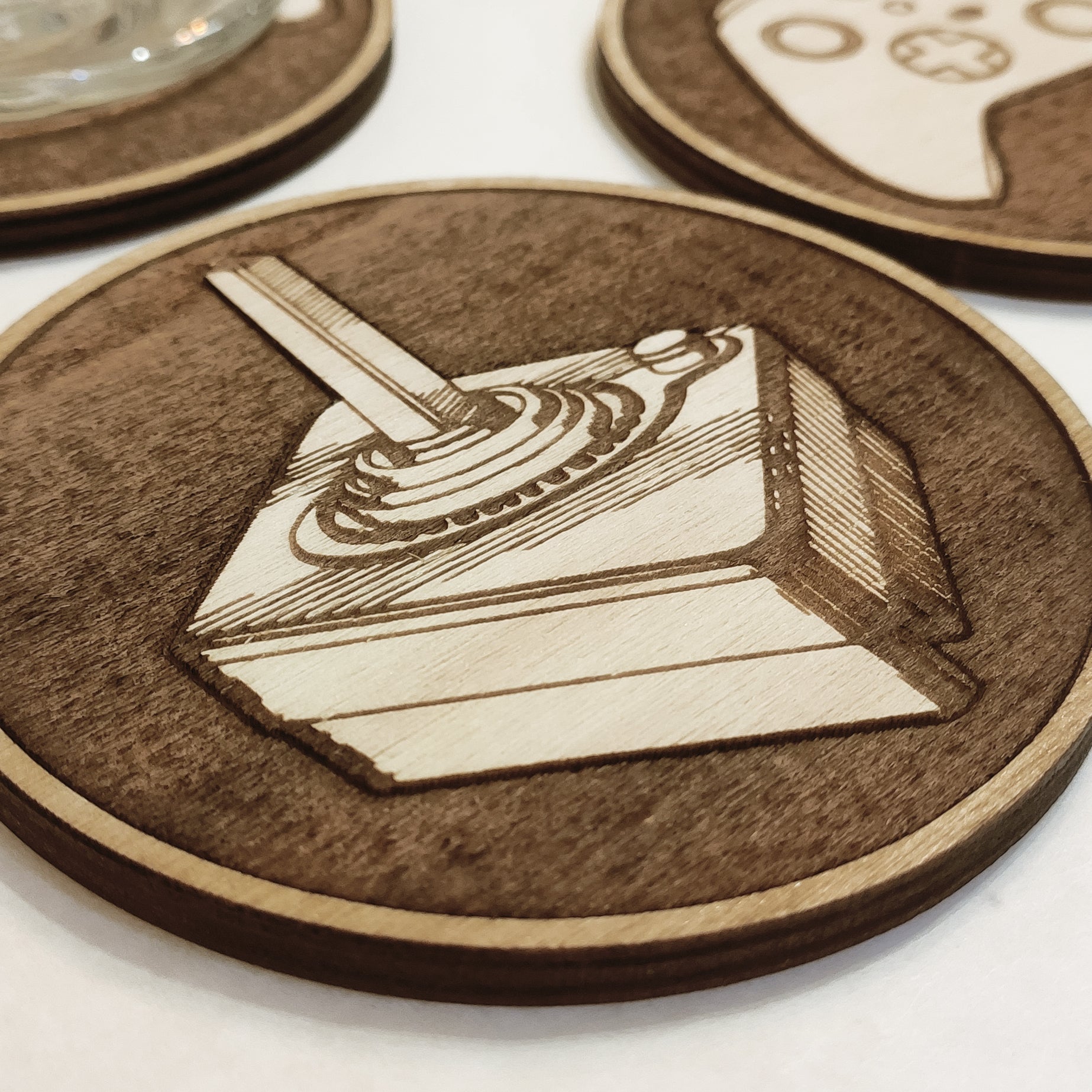 Set of 6 Videogame Wooden Coasters-2