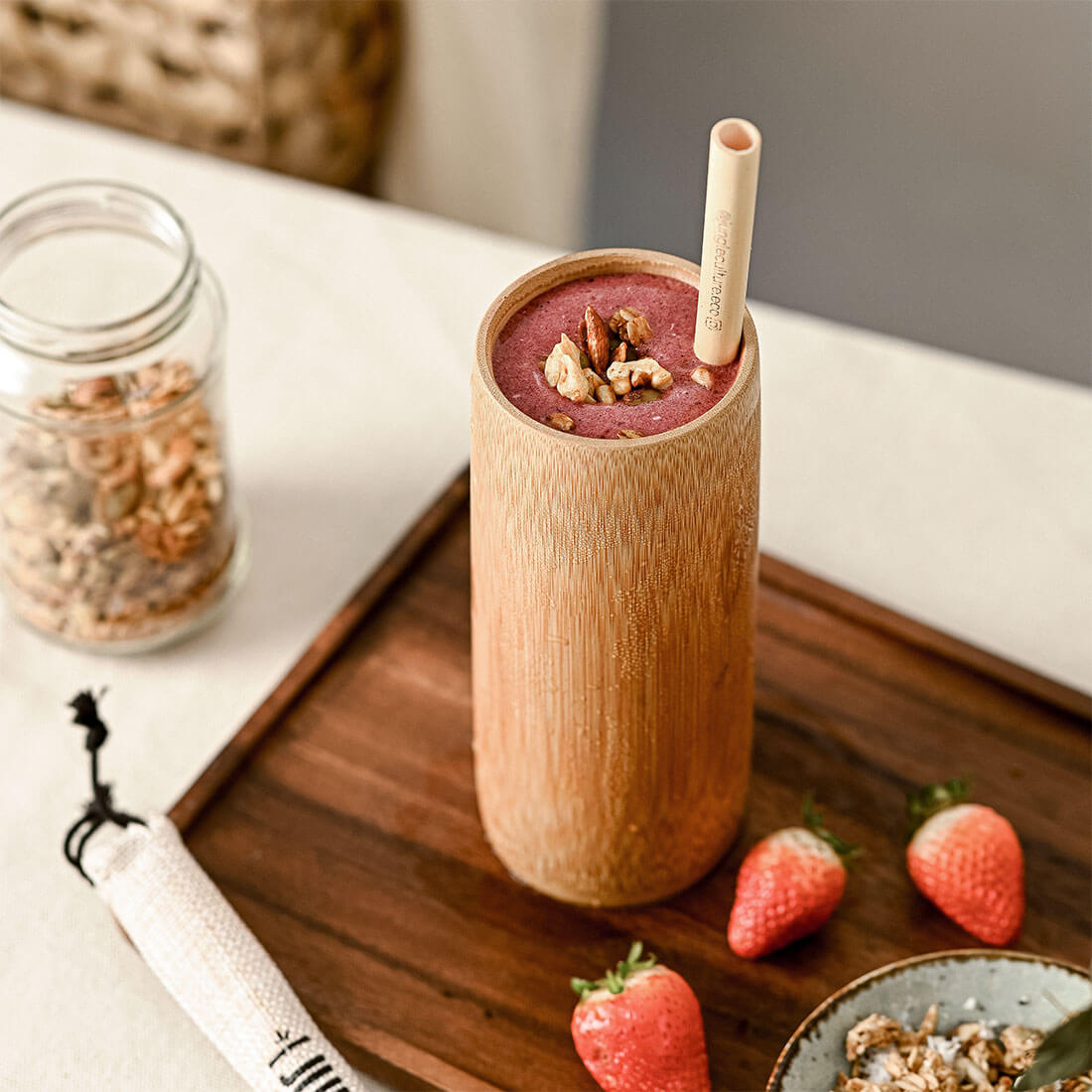 Handcrafted Bamboo Drinking Cup – Eco-Friendly & Reusable-1