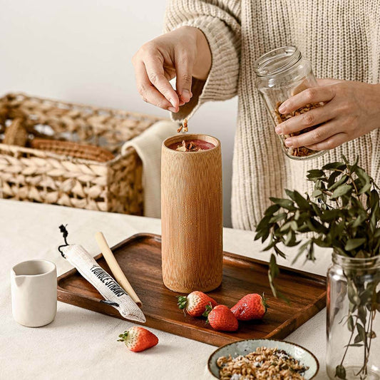 Handcrafted Bamboo Drinking Cup – Eco-Friendly & Reusable-0