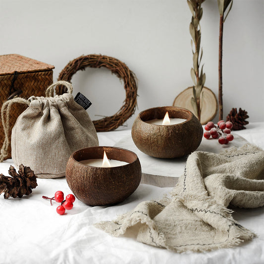 Eco-Friendly Coconut Shell Candle-0