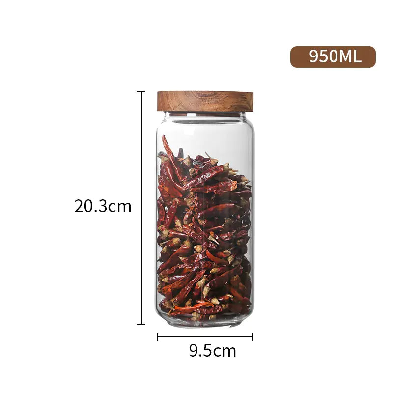 Glass Storage Jar with Airtight Seal